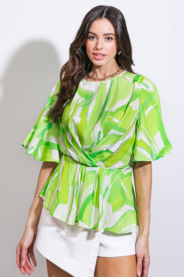 easy-to-say-woven-top Flying Tomato-Sophia's StyleTOPS-1